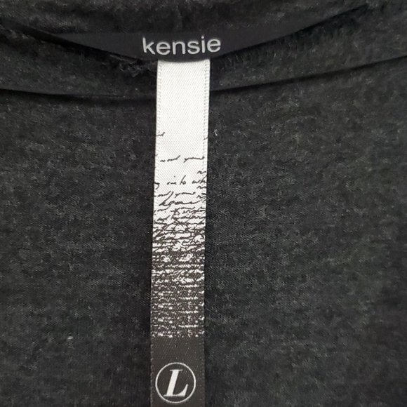 Kensie Cowl Neck Layered Hem Long Sleeve Dress L - Picture 2 of 5